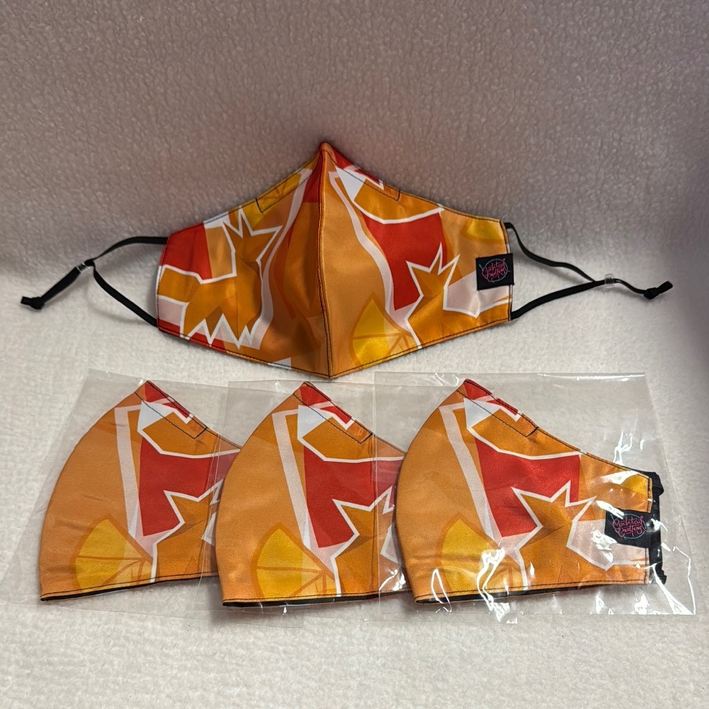 Cocktail Critters 4 piece Negroni Face Mask Bundle New Standard Adult Size - Picture 6 of 9